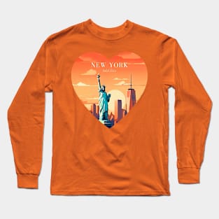 New York State Flag Long Sleeve T-Shirt